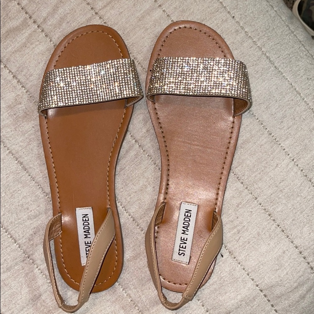 steve madden rhinestoned sandals